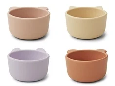 Liewood light lavender multi mix skåle Malene silikone (4-pak)